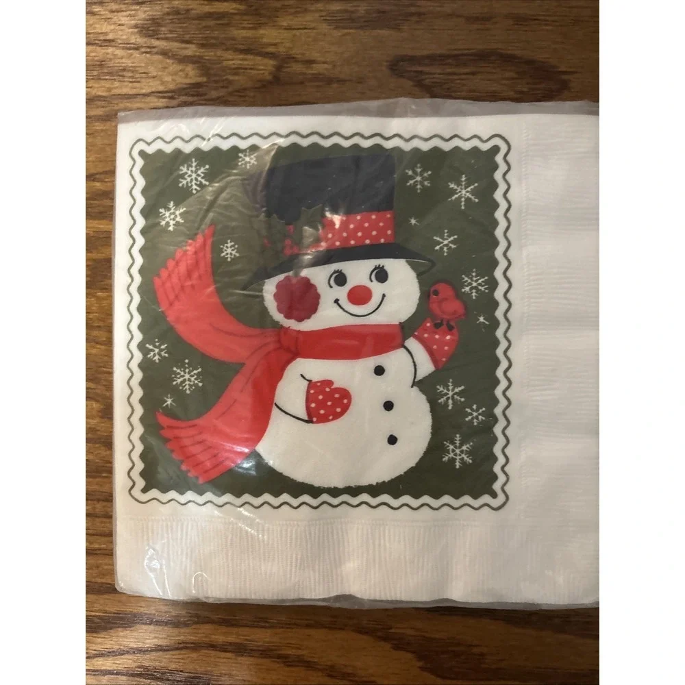 Three Packs Of Vintage Hallmark‎ Luncheon Holiday Themed Napkins. New !